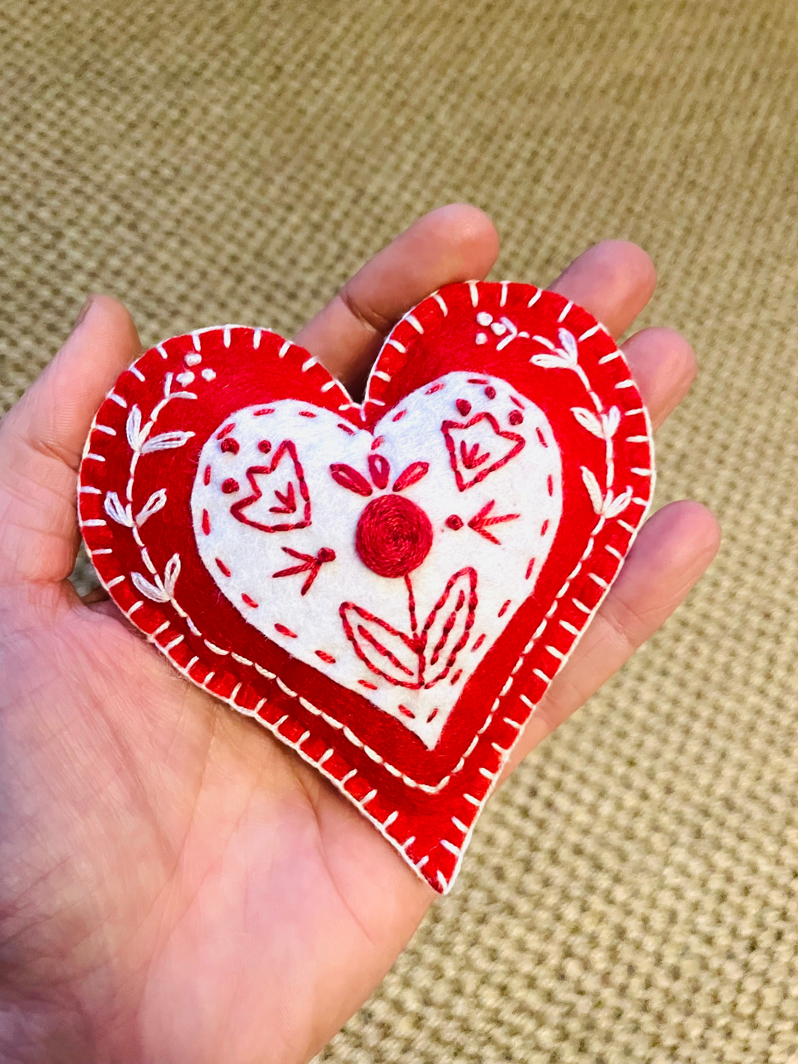 Folk Art Heart Workshop - Cafe Dales, Narborough - Mon 10th Feb