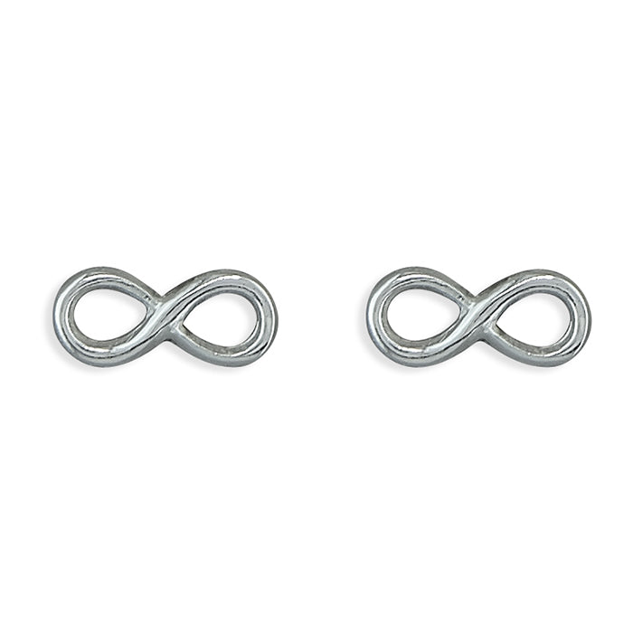 Small Infinity Earrings - Sterling Silver Studs