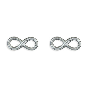 Small Infinity Earrings - Sterling Silver Studs