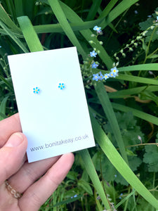 Silver Forget Me Not Earrings - Proceeds going to Sapcote Memory Hub CIC