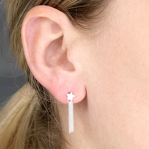 Shooting Star Earrings - Sterling Silver Studs