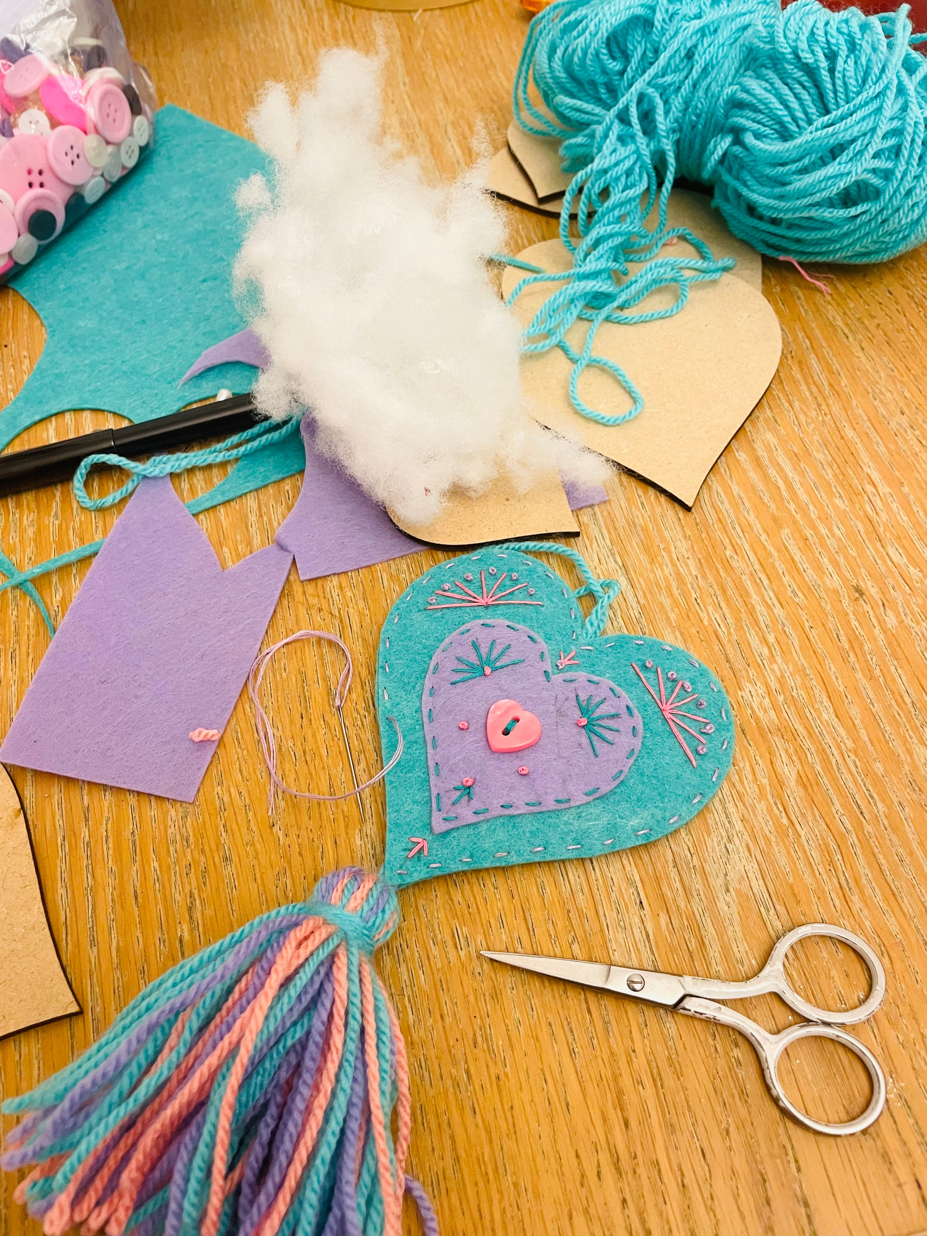 Folk Art Heart Workshop - Cafe Dales, Narborough - Mon 10th Feb