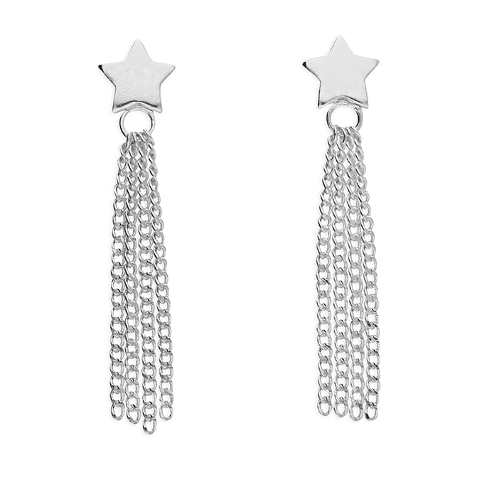 Shooting Star Earrings - Sterling Silver Studs