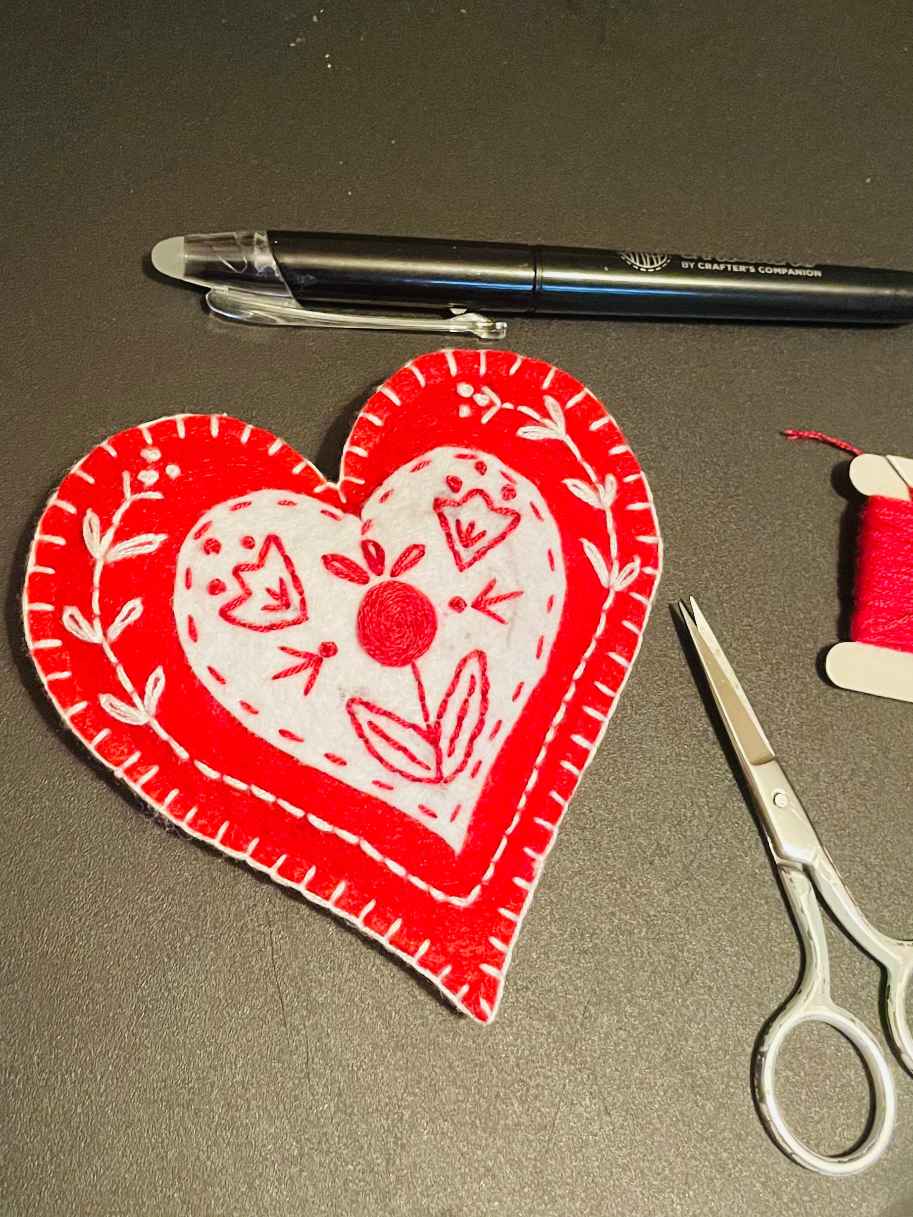 Folk Art Heart Workshop - Cafe Dales, Narborough - Mon 10th Feb