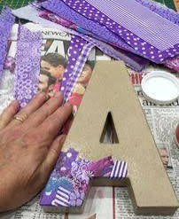 Decoupage Collage Letters - Make Monday Mindful - Cafe Dales - February