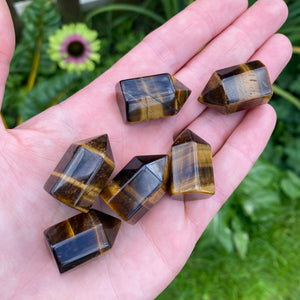 Mini Tigers Eye Crystal Point