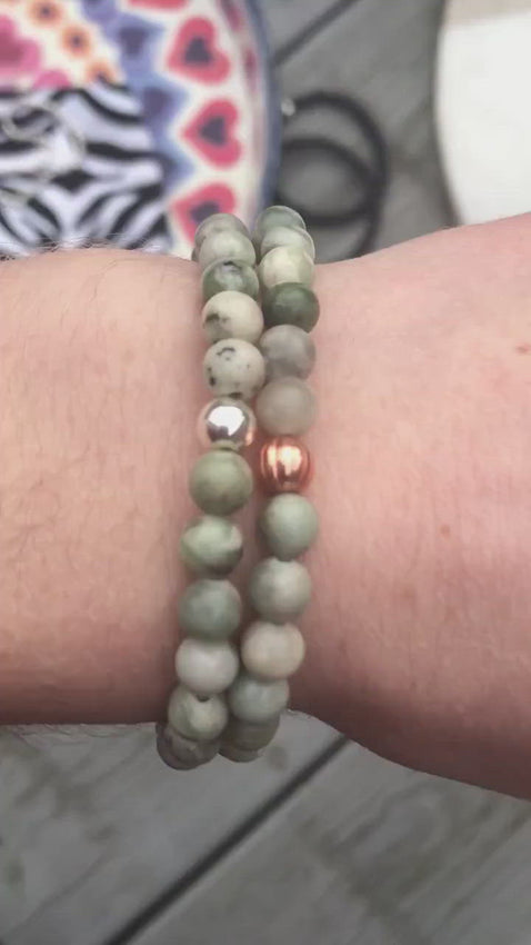 Peace Jade Gemstone Bracelet - Well Being Crystal Jewellery
