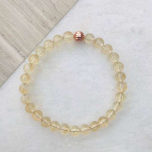 Citrine Gemstone Bracelet - Well Being Crystal Jewellery - November Birthstone