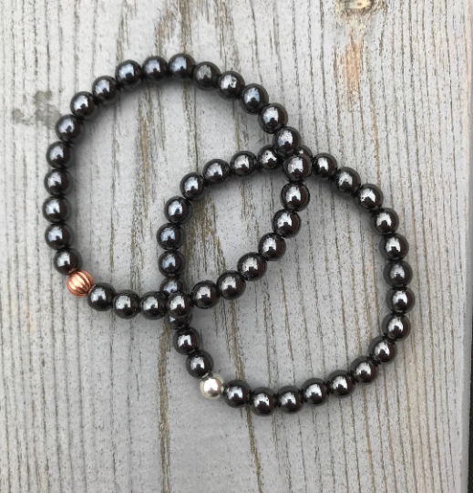 Hematite Gemstone Bracelet - Well Being Crystal Jewellery