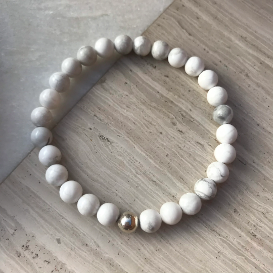 Howlite Gemstone Bracelet - Balancing Crystal Jewellery