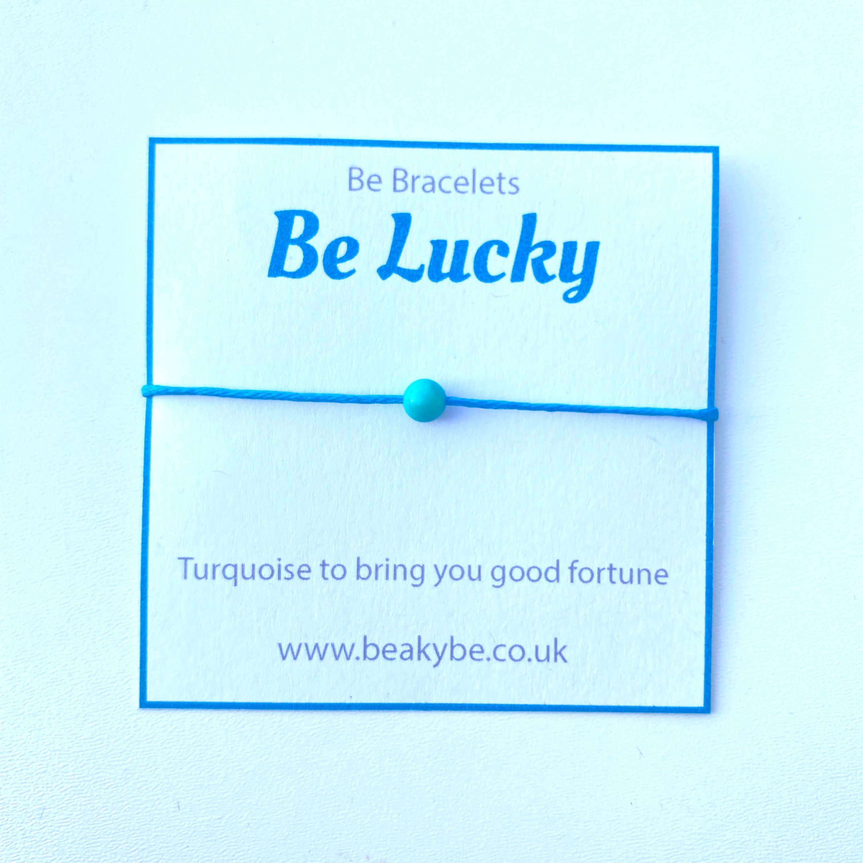 Be Lucky - Be Bracelet - Turquoise String Bracelet Gifts