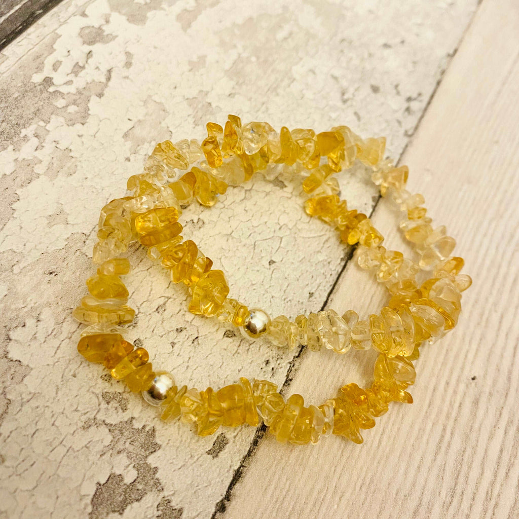 Citrine Chakra Crystal Chips Bracelet - Solar Plexus