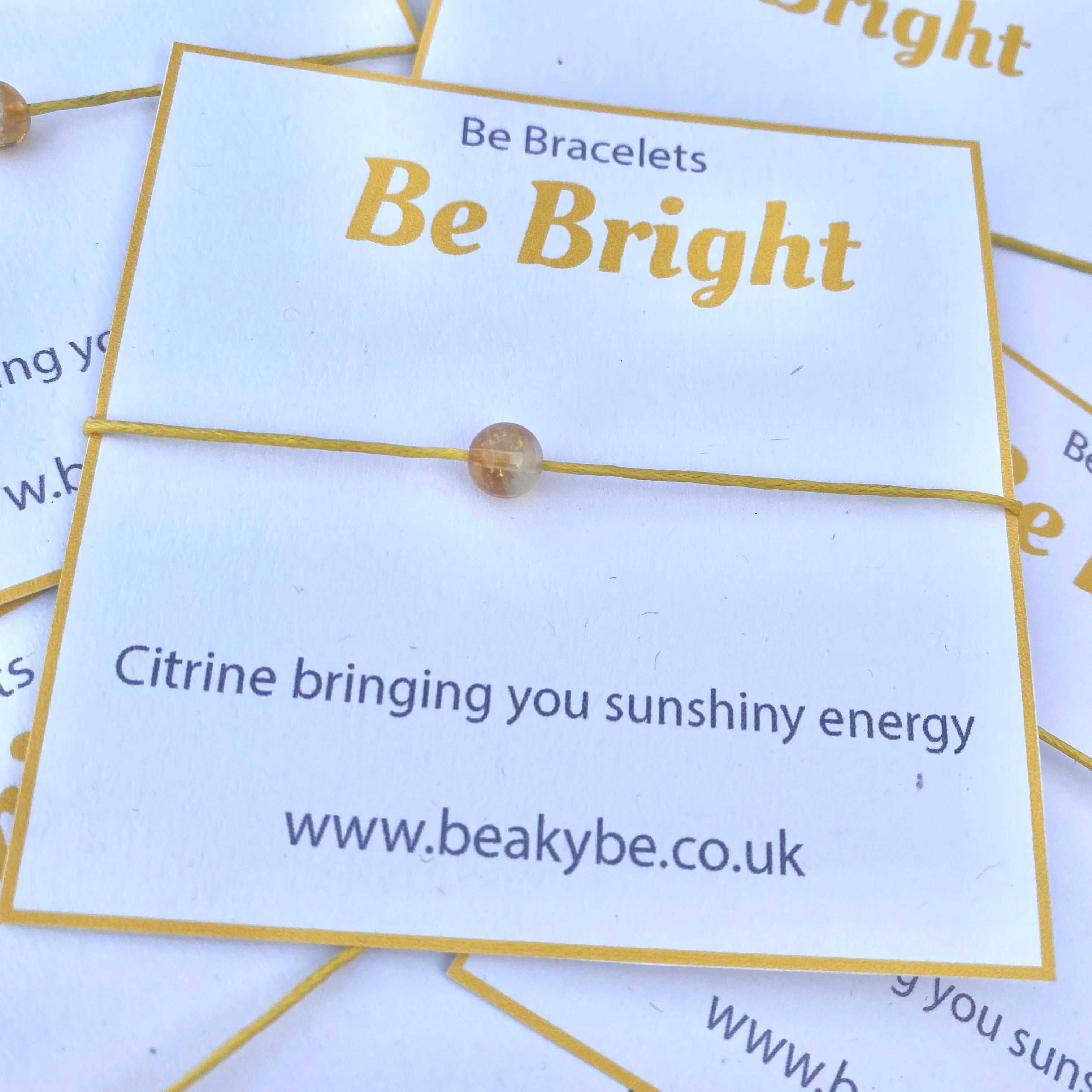 Be Bright - Be Bracelet - Citrine String Bracelet Gifts