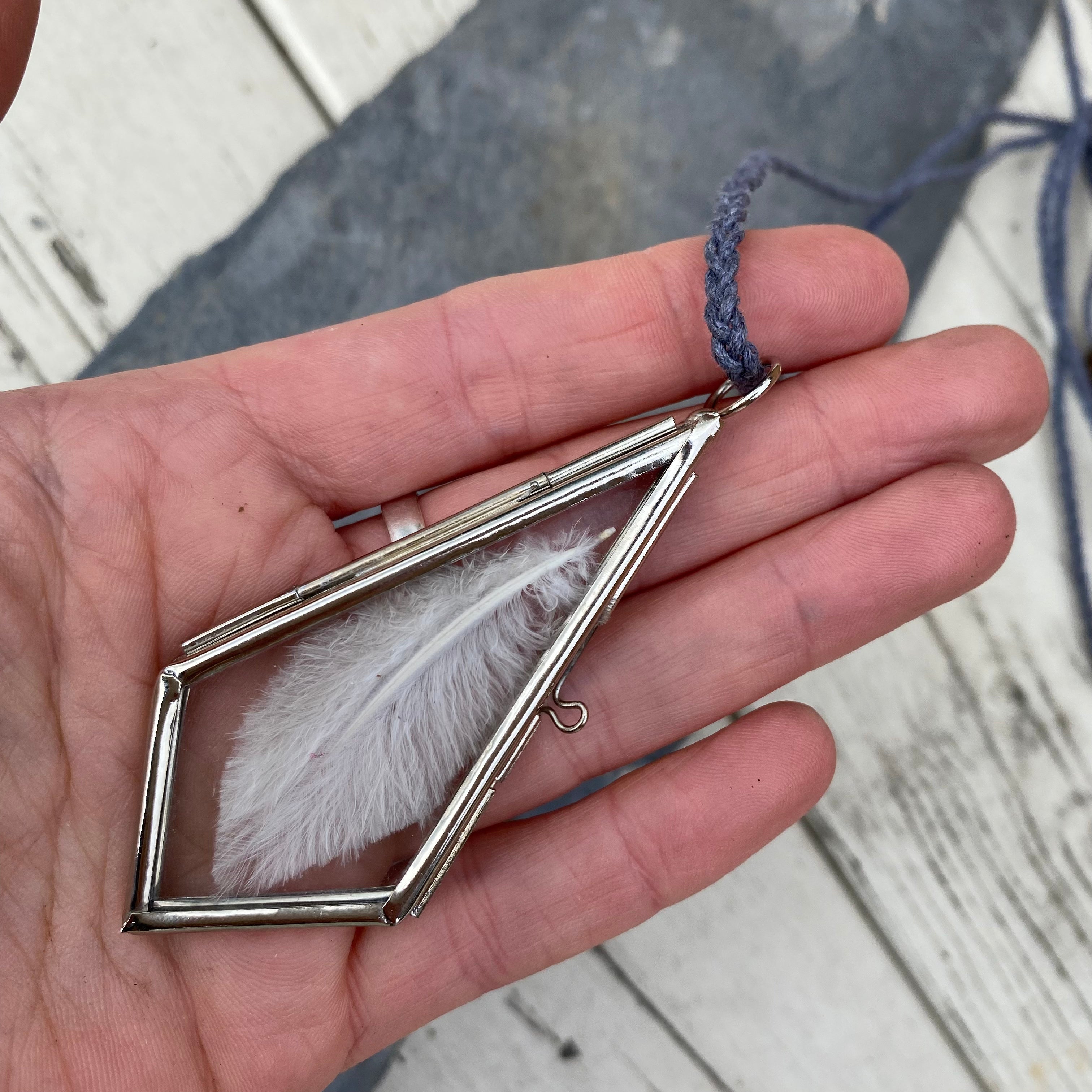 When Feathers Appear Pendant White Feather Special Necklace Remembrance Sympathy Gift