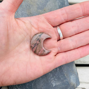 Rhodonite Crystal Moon