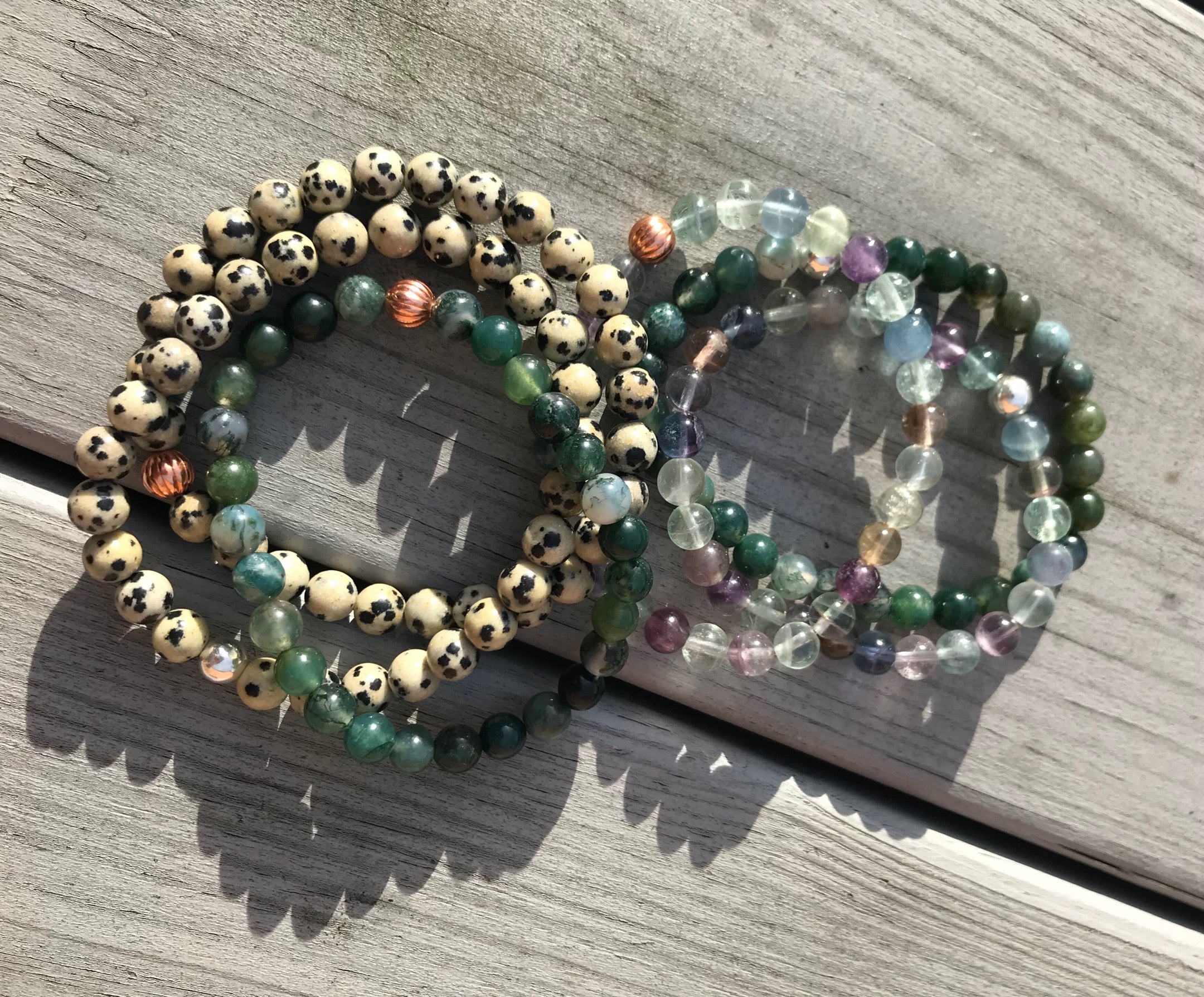 Fluorite Gemstone Bracelet - Well Being Crystal Jewellery