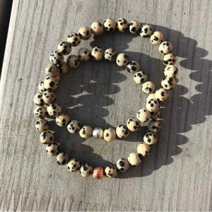 Dalmatian Jasper Gemstone Bracelet - Wellness Crystal Jewellery