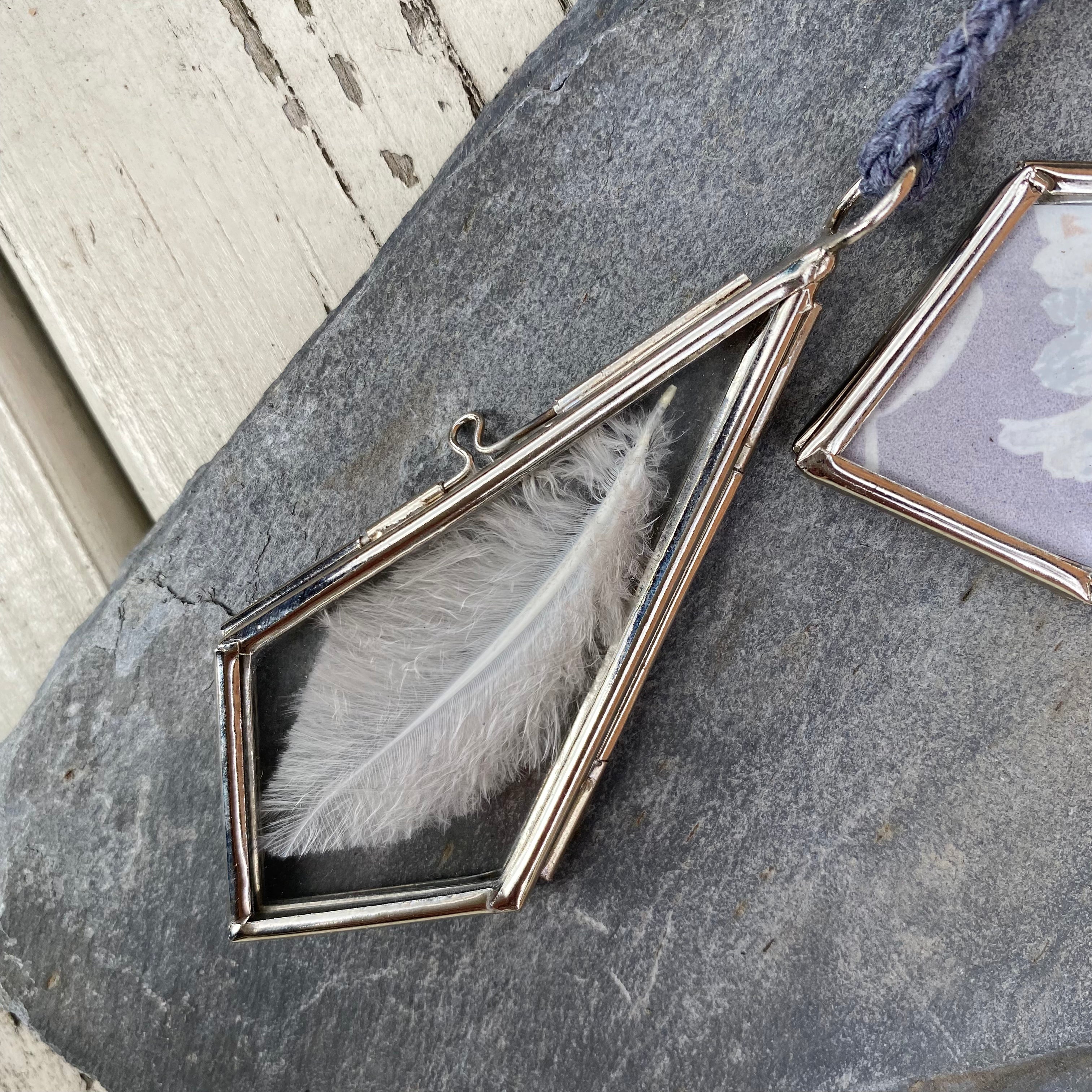 When Feathers Appear Pendant White Feather Special Necklace Remembrance Sympathy Gift