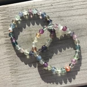Fluorite Gemstone Bracelet - Well Being Crystal Jewellery