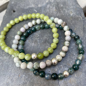 Men s Peace Jade Bracelet Silver and Gemstone Bracelet Bonita Keay