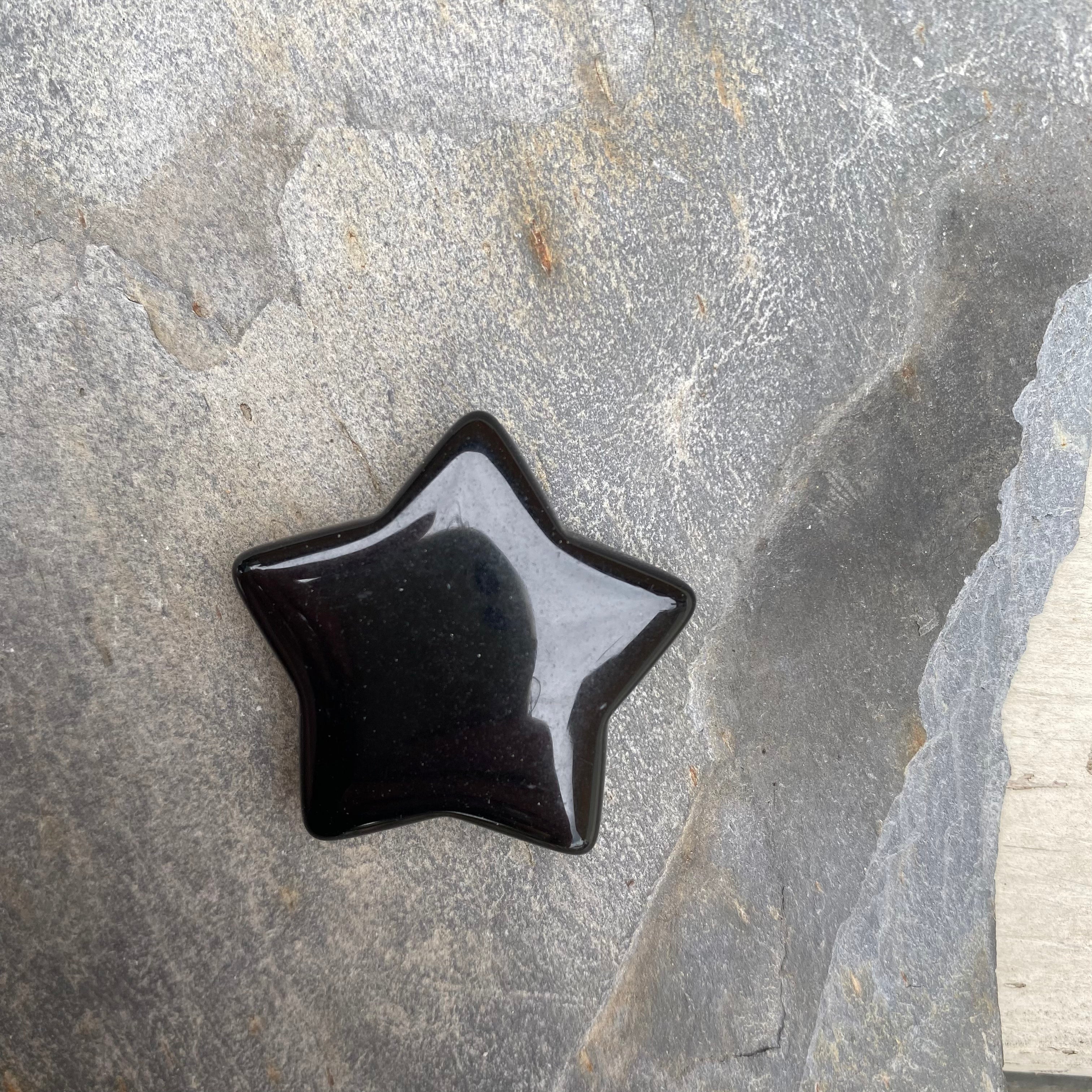 Obsidian Crystal Star Gemstone