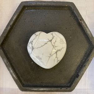 Howlite Heart Crystal