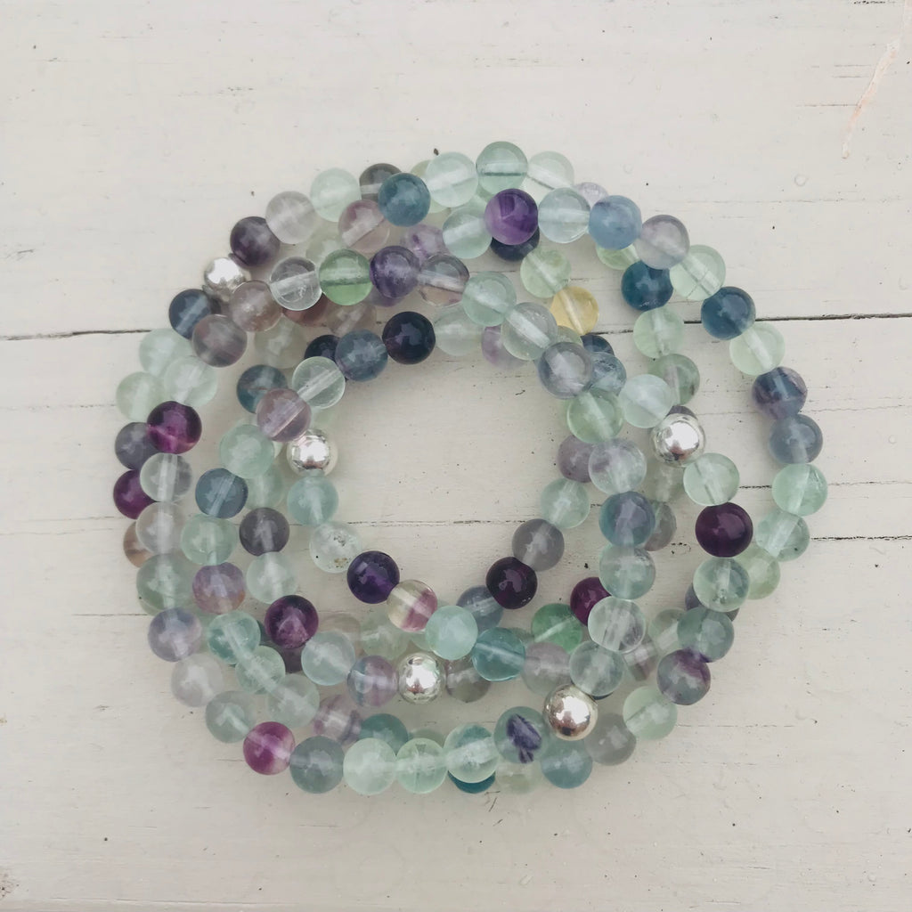 Fluorite Gemstone Bracelet - Well Being Crystal Jewellery