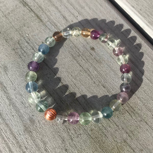 Fluorite Gemstone Bracelet - Well Being Crystal Jewellery