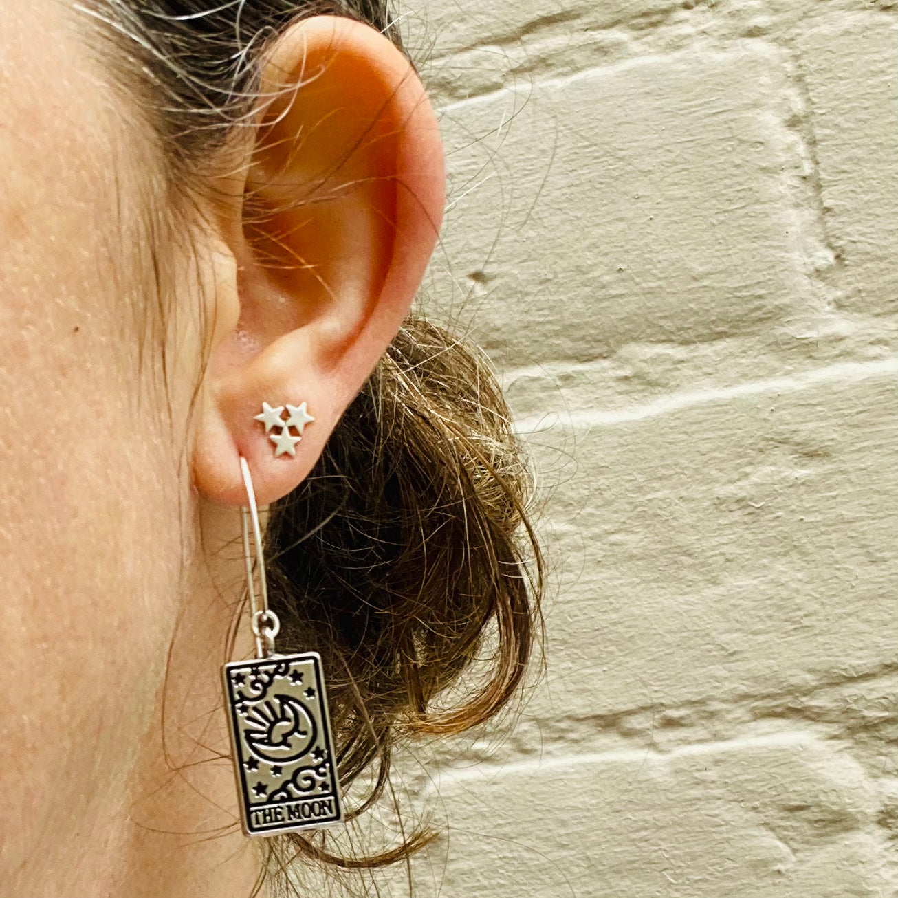 Tarot Card Earrings - Sterling Silver Jewellery