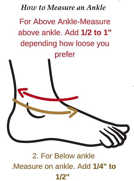 How to measure an ankle