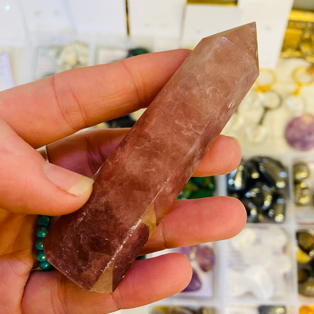 Raspberry Aventurine Tower - Crystal Point Gemstone