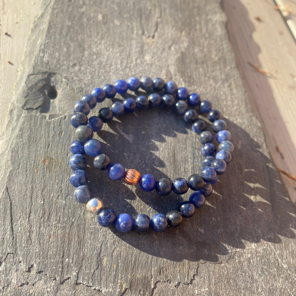 Sodalite Gemstone Bracelet - Well Being Crystal Jewellery