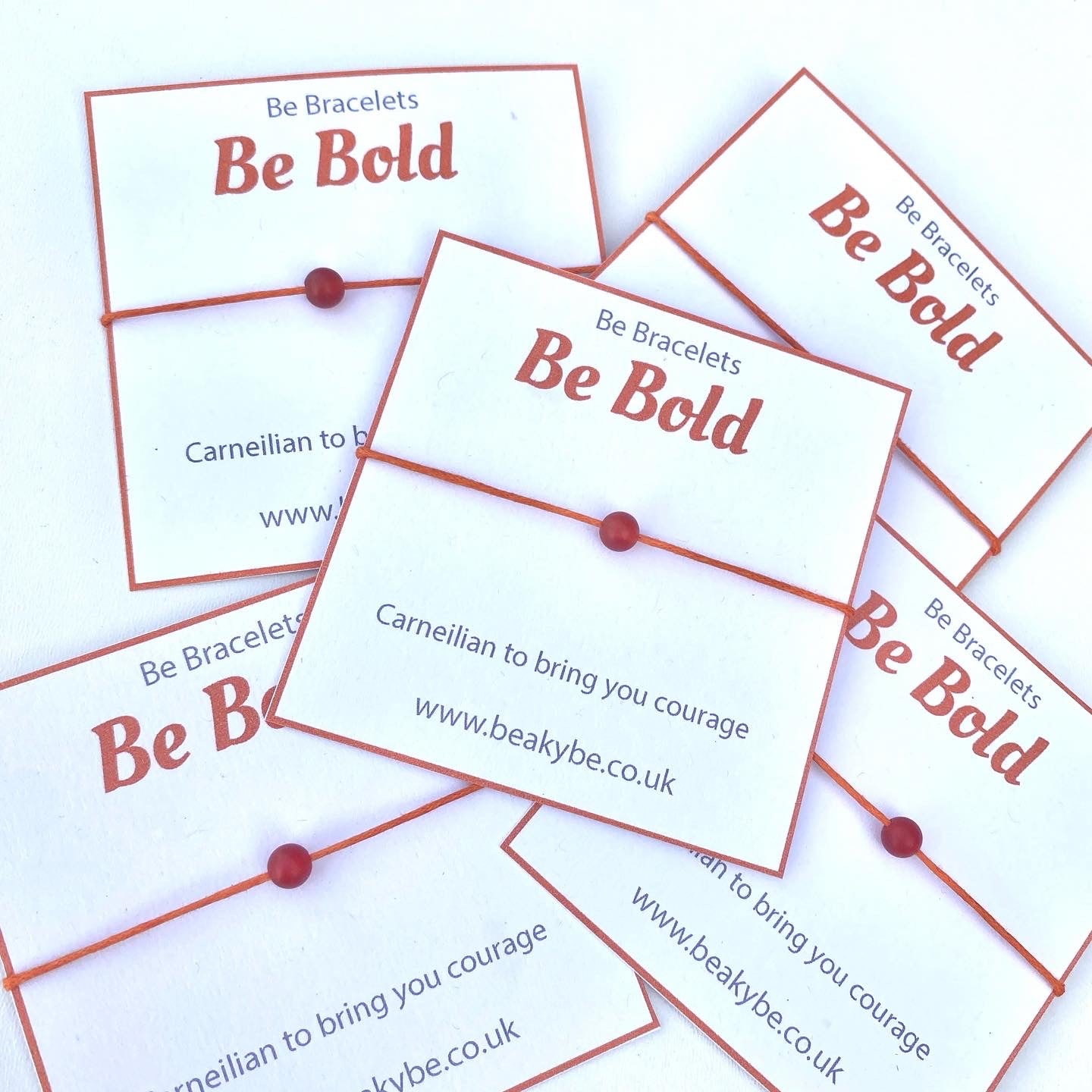 Be Bold - Be Bracelet - Carneilian String Bracelet Gifts
