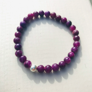 Lepidolite Gemstone Bracelet - Well Being Crystal Jewellery