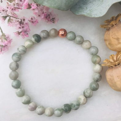 Peace Jade Gemstone Bracelet - Well Being Crystal Jewellery