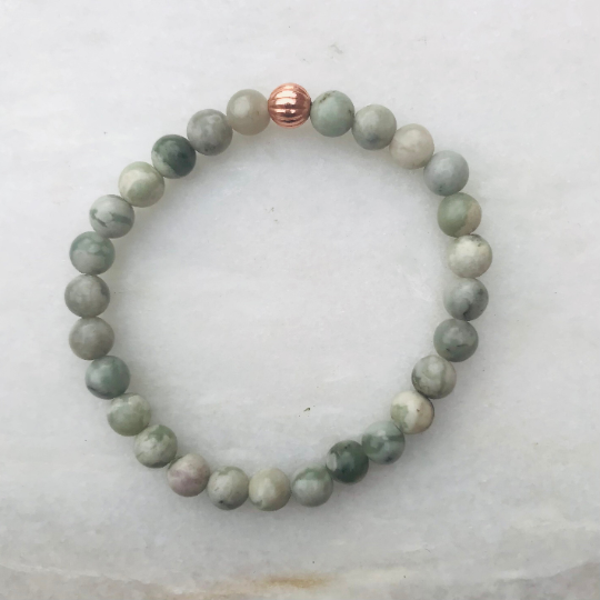 Peace Jade Gemstone Bracelet - Well Being Crystal Jewellery